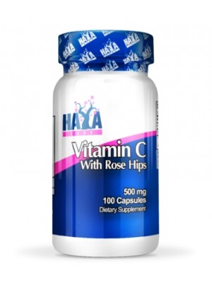VITAMIN C WITH ROSE HIPS 500mg. 100 capsules